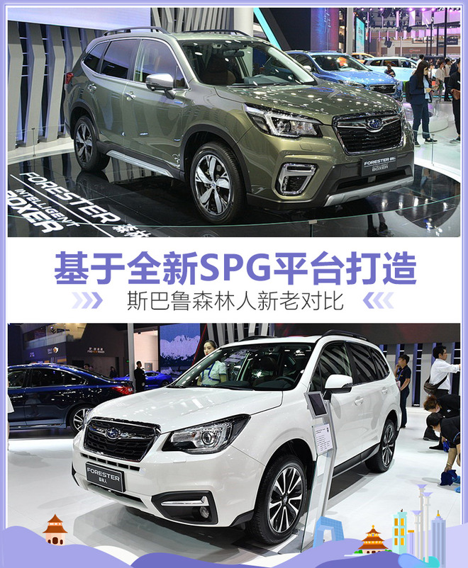 基于全新SPG平台打造 斯巴鲁森林人新老对比