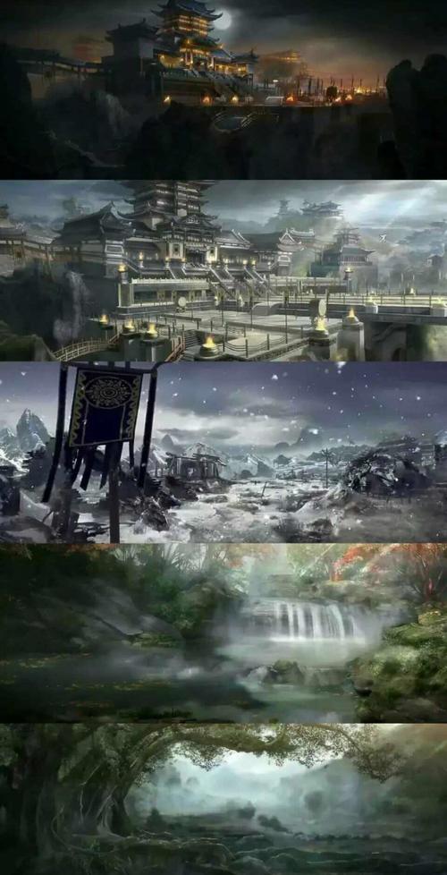 魔道祖师超美风景插图:姑苏,莲花坞,兰陵,不夜城,清河