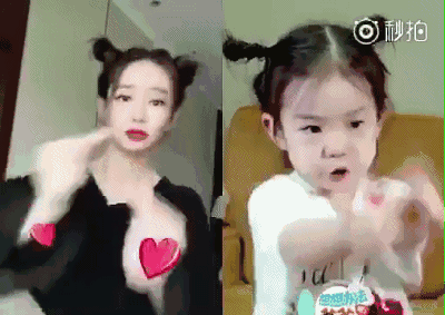 戚薇上演真假lucky?母女同款妆最高境界不过如此了.