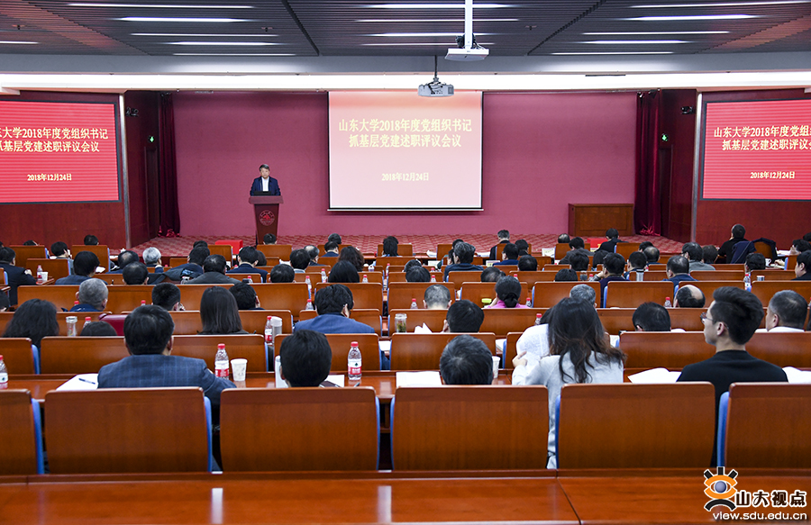 山东大学召开2018年度党组织书记抓基层党建