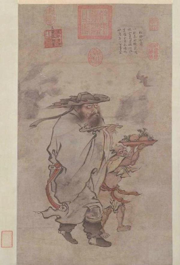 钟馗紧盯着蝙蝠,看明宪宗笔下的驱邪之神|驱邪|吴道子_新浪新闻