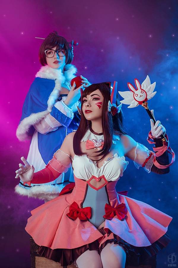 《守望先锋》D.va、小美Cosplay 魔法少女带来甜蜜暴击