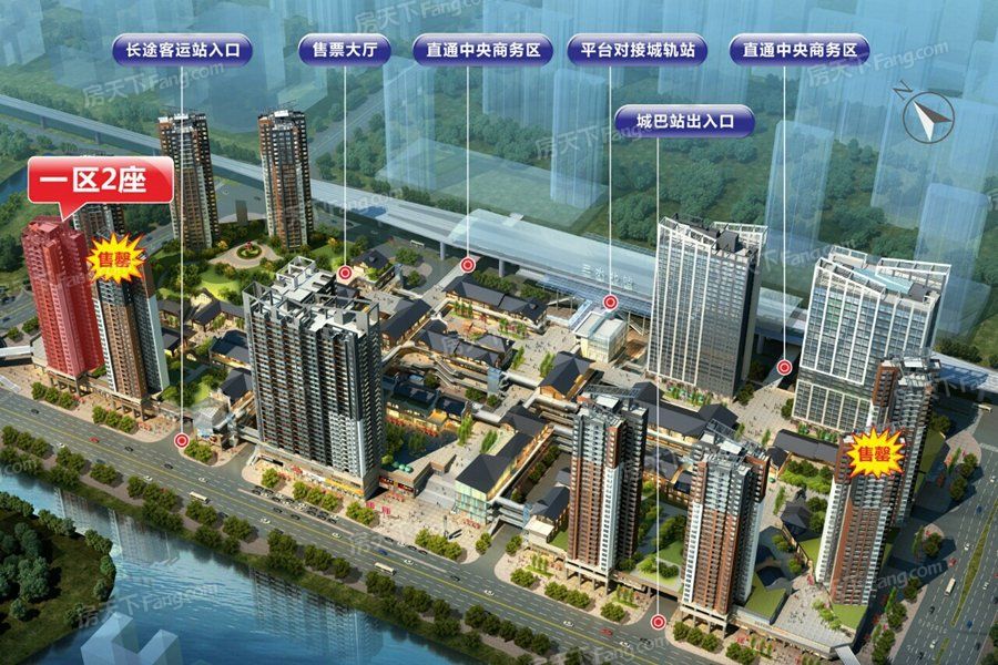 北大资源博雅滨江 PK 中国通号·天聚广场角逐佛山热盘TOP5