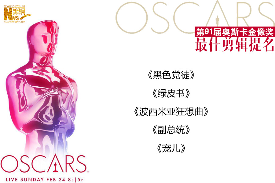 第91届奥斯卡金像奖完整版提名名单