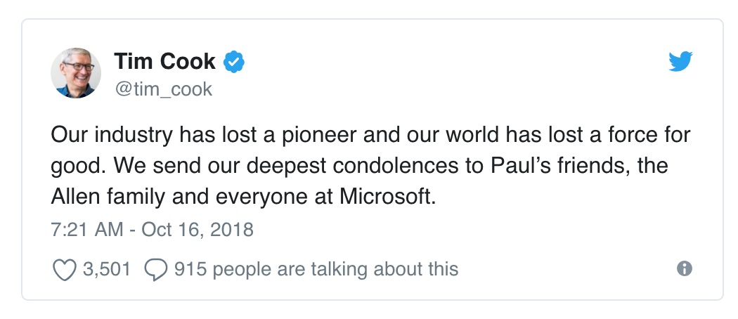 微软联合创始人保罗艾伦去世 比尔盖茨发声明悼念 人物 热图3
