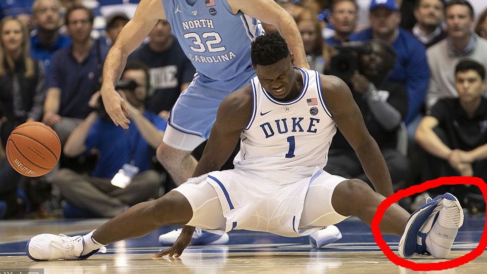 劲爆,2019选秀大热锡安踩爆了自己的鞋底