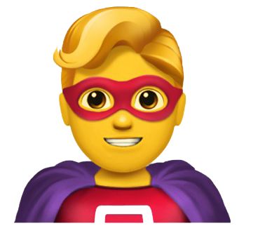 这次更新比较有意思的有超级英雄emoji表情 分为男超人和女超人