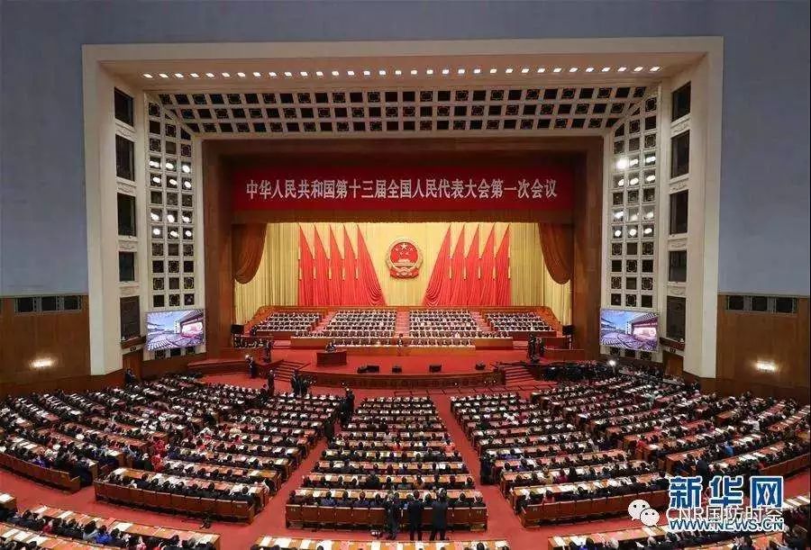 3月20日,第十三届全国人民代表大会第一次会议在北京人民大会堂举行闭幕会。新华社