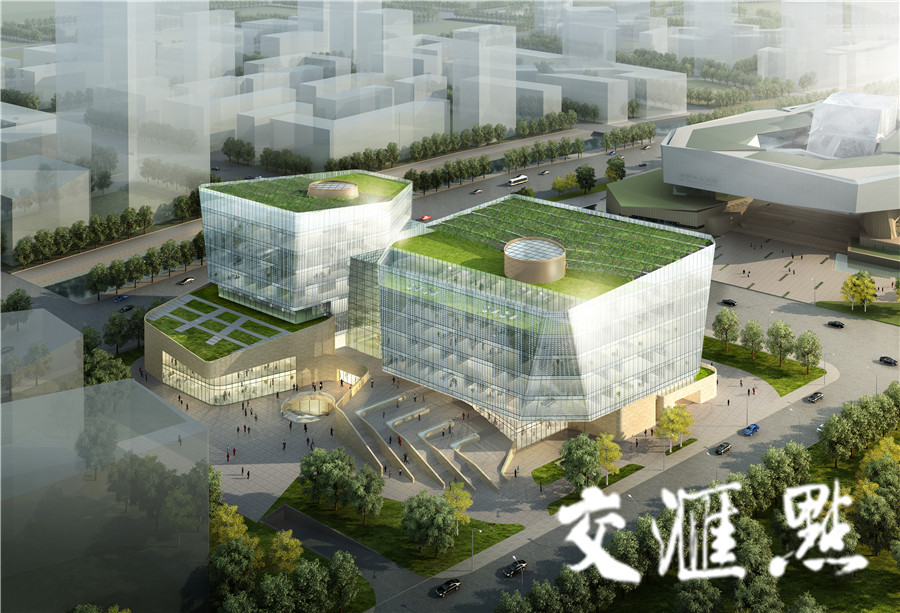 对标鲁班奖!南京江北新区文化新地标两馆一中