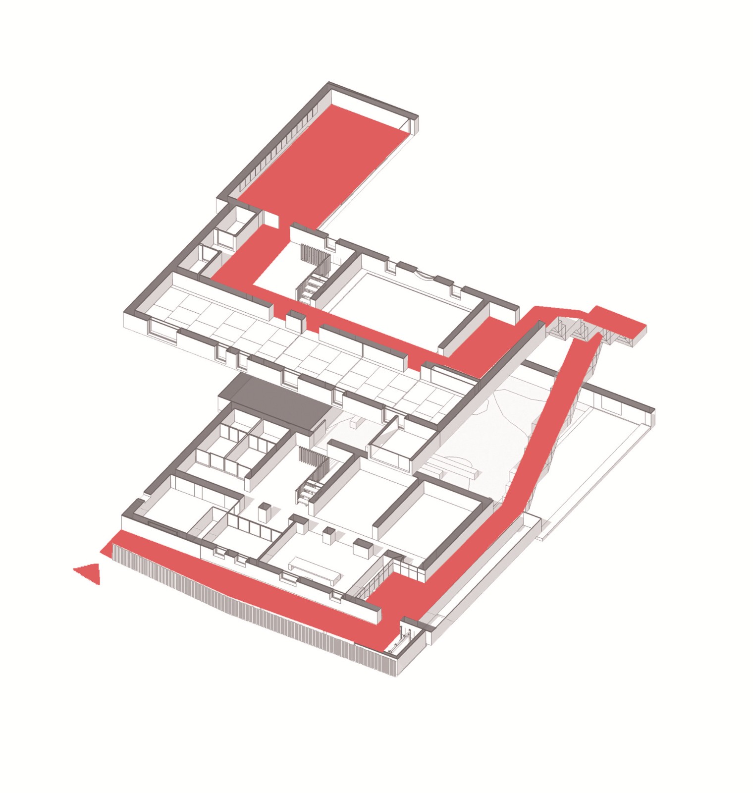 建筑借助绘制和空间的螺栓螺纹,v空间巧妙的在外了这一折返廊,并原有部proe条件和孔完成庭院图片