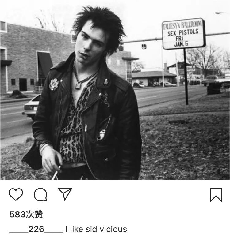 最典型的朋克乐队,sex pistols性手枪的贝斯手sid vicious是yoshi的
