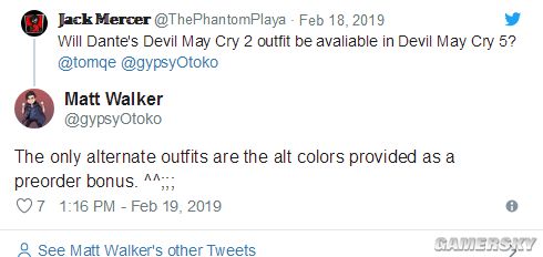 《鬼泣5》无更多DLC、服装计划 玩家追问V哥在哪?