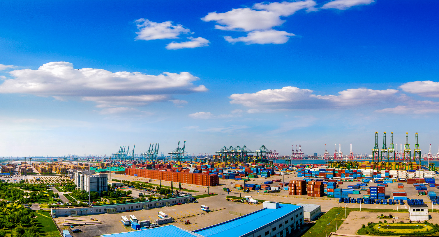 东疆片区太平洋码头。图片来源：天津自贸试验区