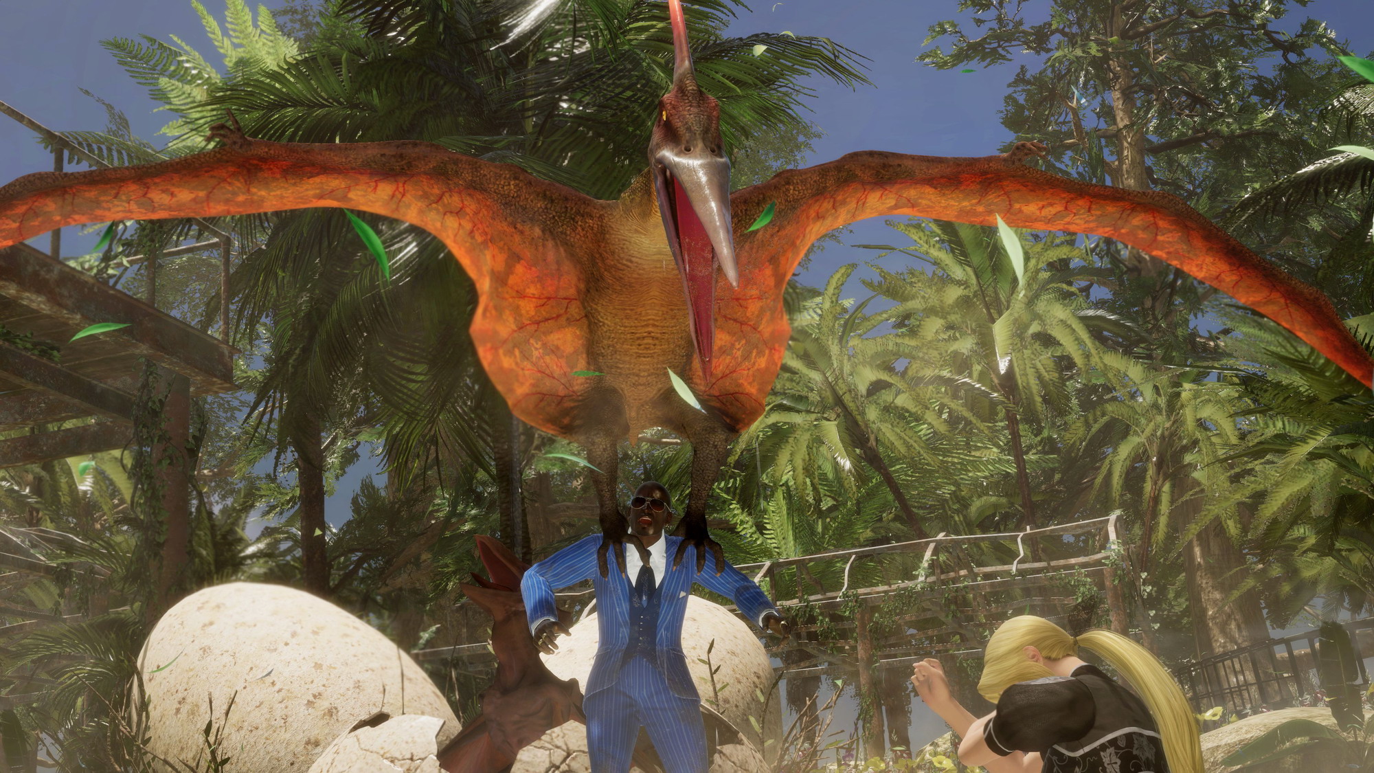 TGS 2018:《死或生6》新截图 性感妹子打架恐龙凑热闹