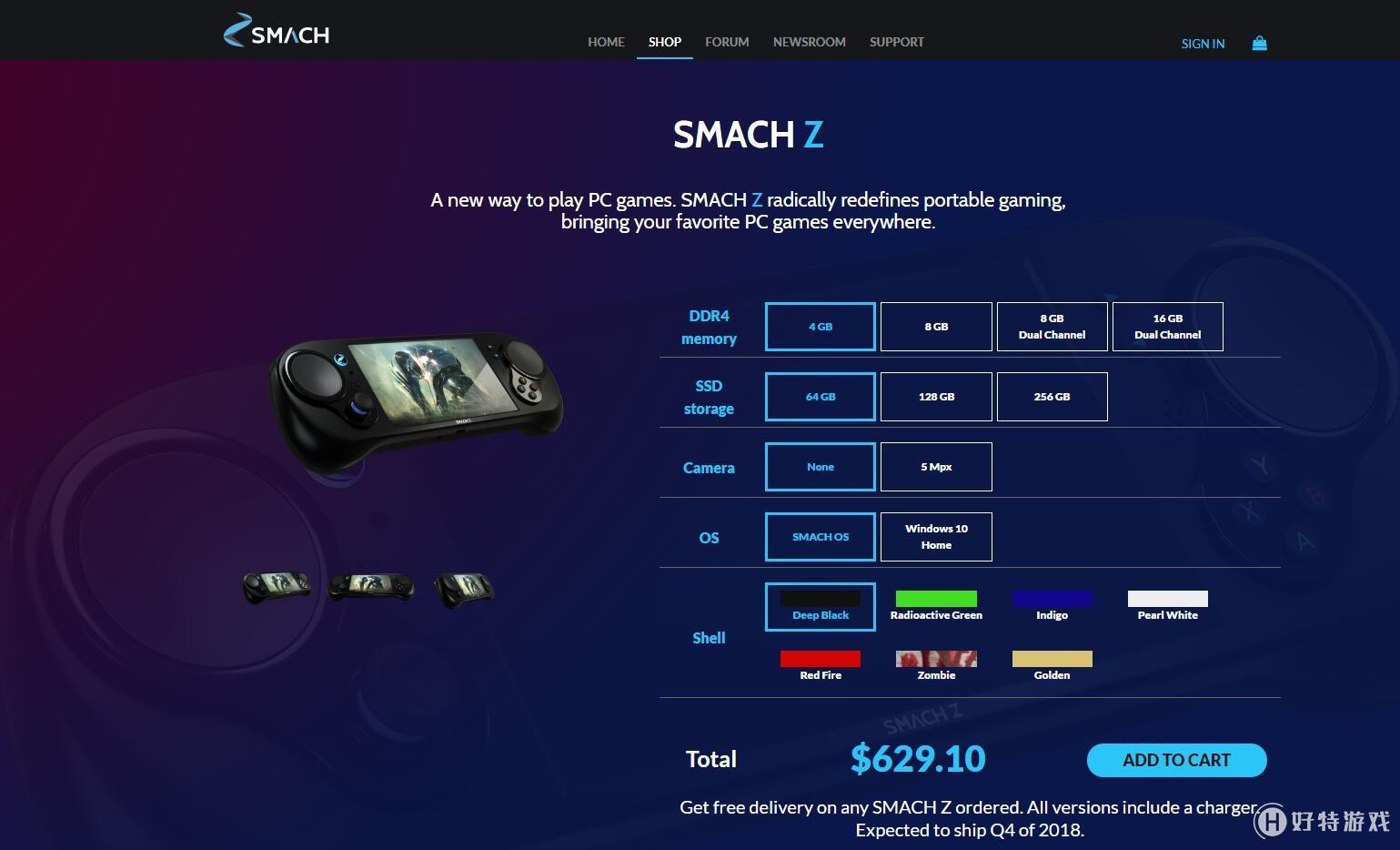 Steam掌机SMACH Z确定发售日期:2018年Q4