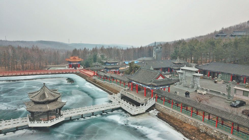 ▲3月20日,黑龙江牡丹江市曹园建筑群。