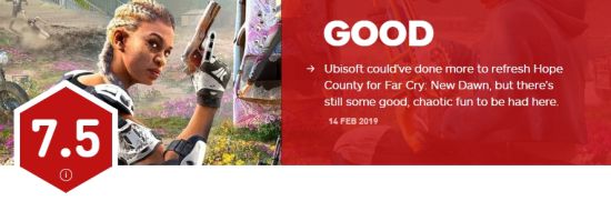 《孤岛惊魂:新曙光》IGN 7.5分 感受废土狂欢乐趣