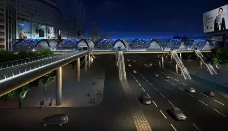 中关村大街将现时空隧道 海龙科贸过街桥改造
