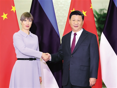 习近平会见爱沙尼亚总统卡柳莱德