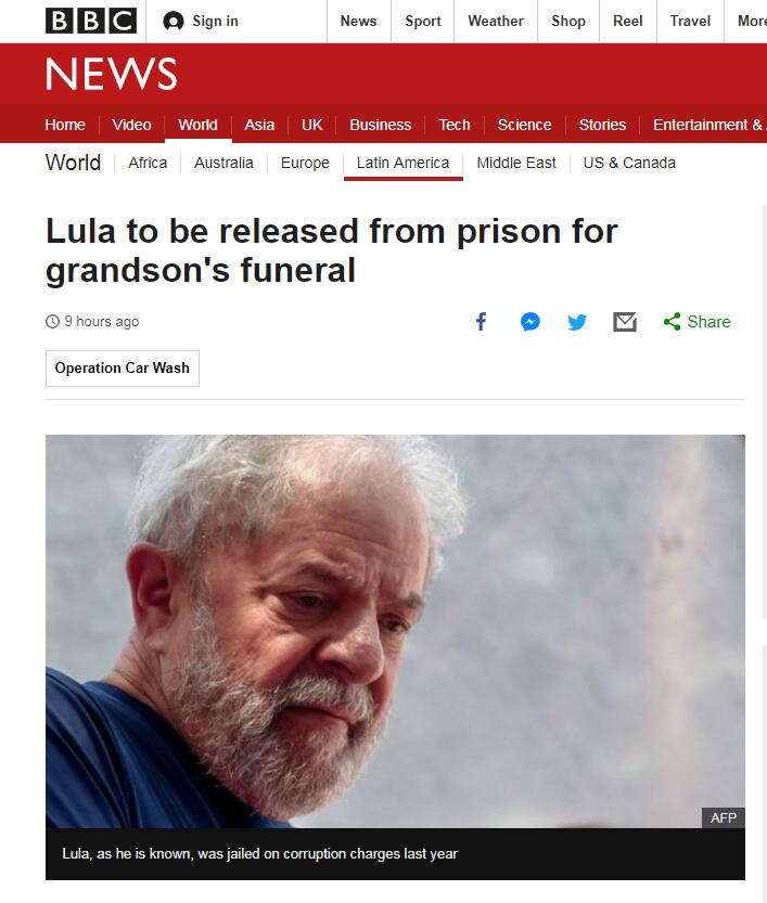 (BBC报道截图)