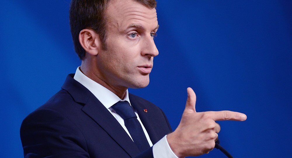 耳提面命?!法国总统在美国国会演讲 警告贸易