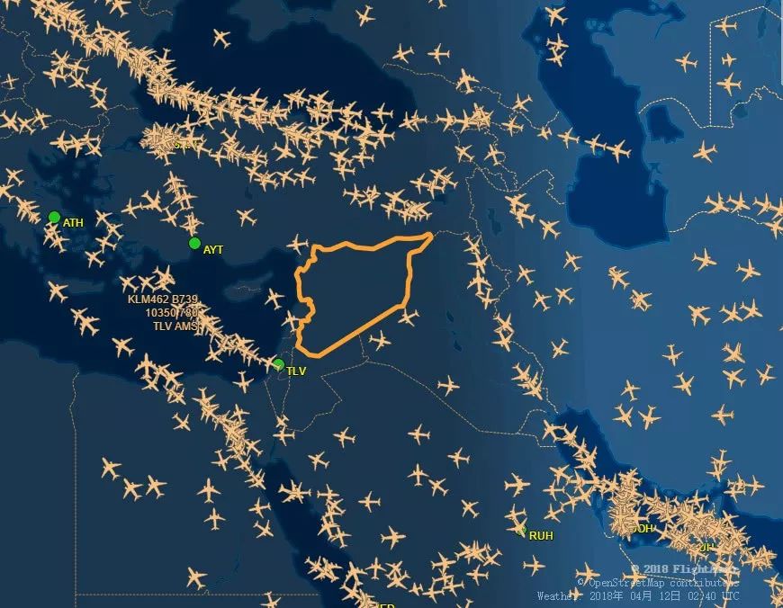 这是今天的叙利亚上空!