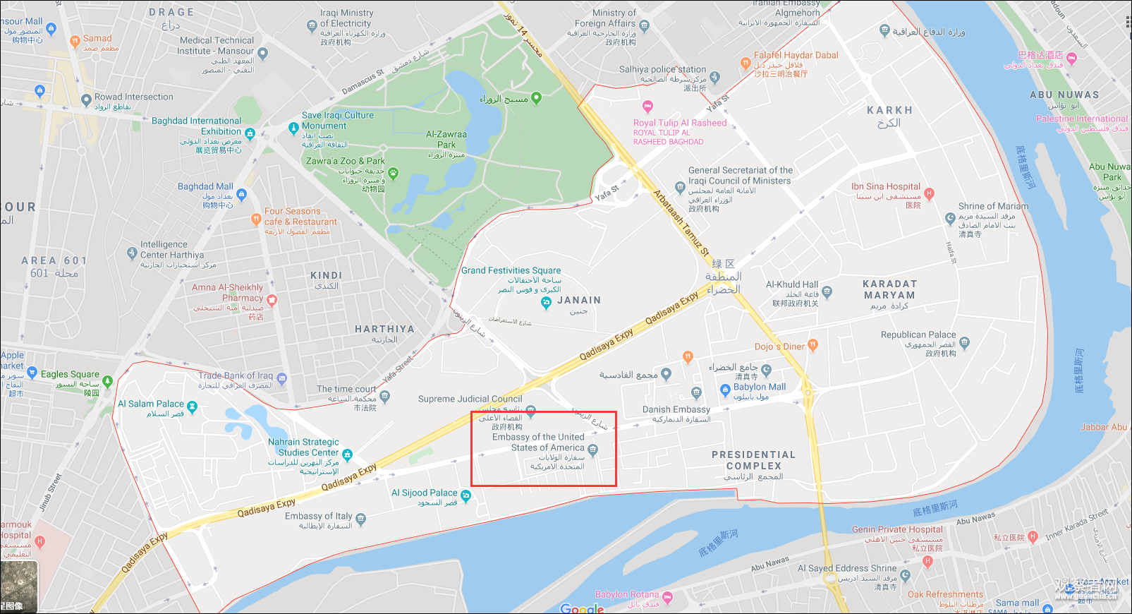 美使馆附近遭火箭弹袭击 伊民兵组织：远离美军