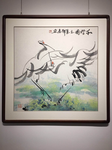 赏鹤去!武辉夏丹顶鹤专场画展亮相秋央美术馆