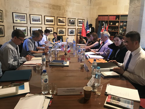 安理会五常外交部条法司长磋商在法国波尔多举