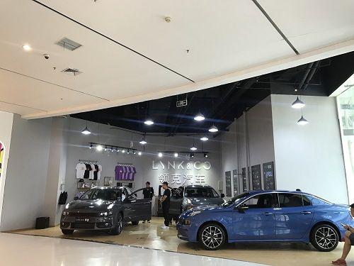 朝阳大悦城特斯拉体验店,已由领克品牌接手