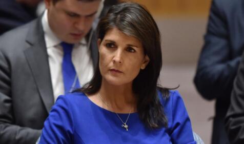 美国常驻联合国代表黑莉。来源:CNN