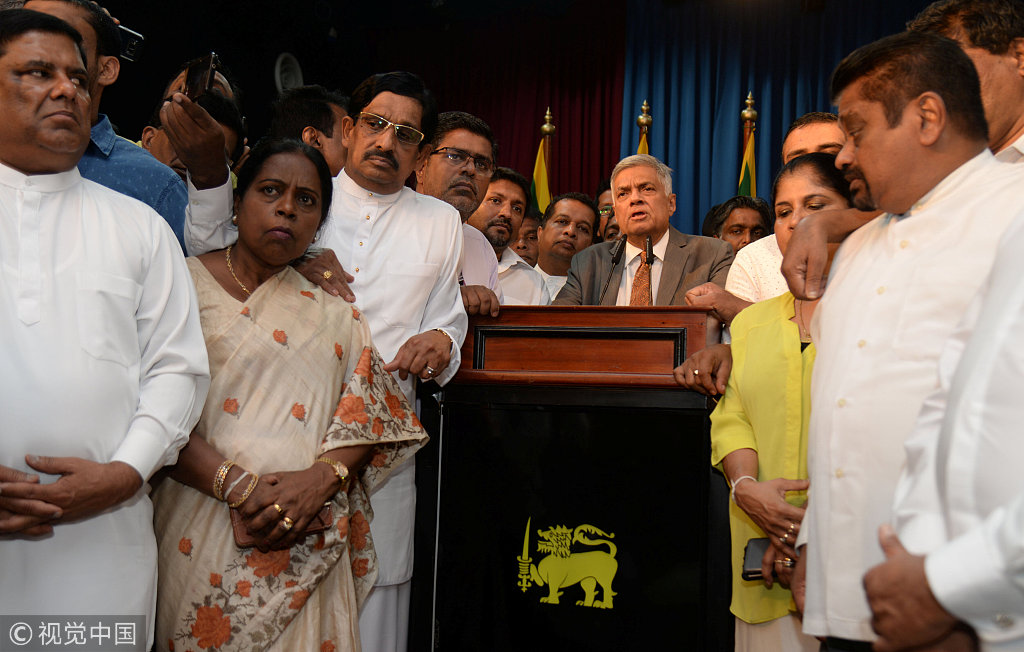 維克勒馬辛哈宣誓就任斯裡蘭卡總理 新聞 第1張
