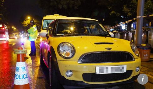▲涉案汽车,黄色Mini Cooper。图据《南华早报》