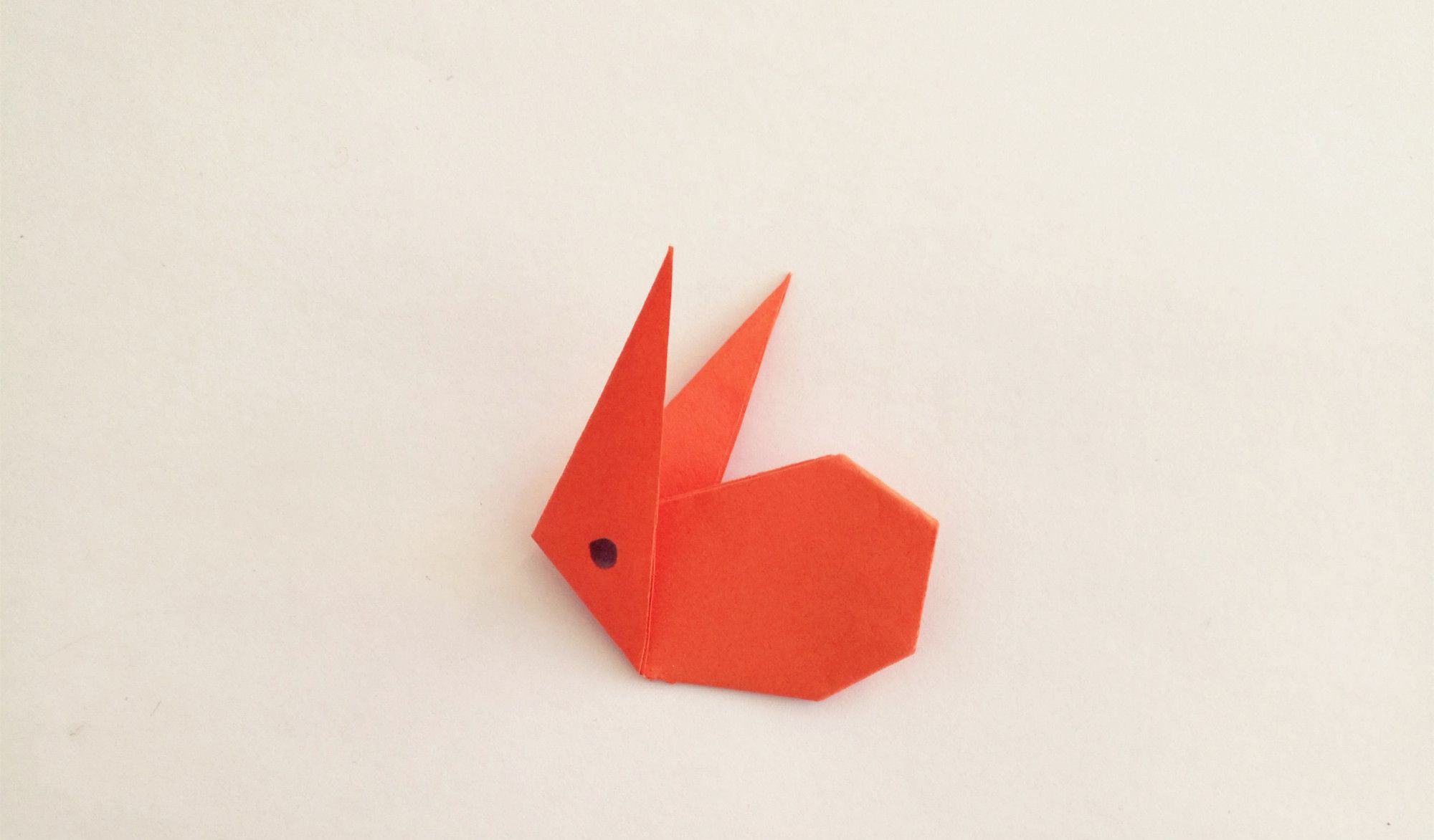 宝宝易学的手工折纸方法 小兔子的简单折法图片过程╭★肉丁网