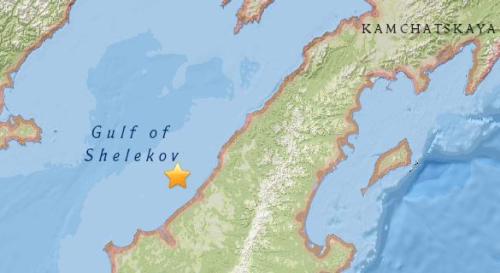 俄堪察加西部附近海域5.4级地震 震源深度10公里