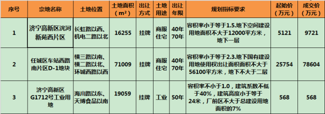 溢价率高达205%!九巨龙房产拍得任城区车站西