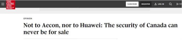 截图来自加拿大环球邮报的两篇报道
