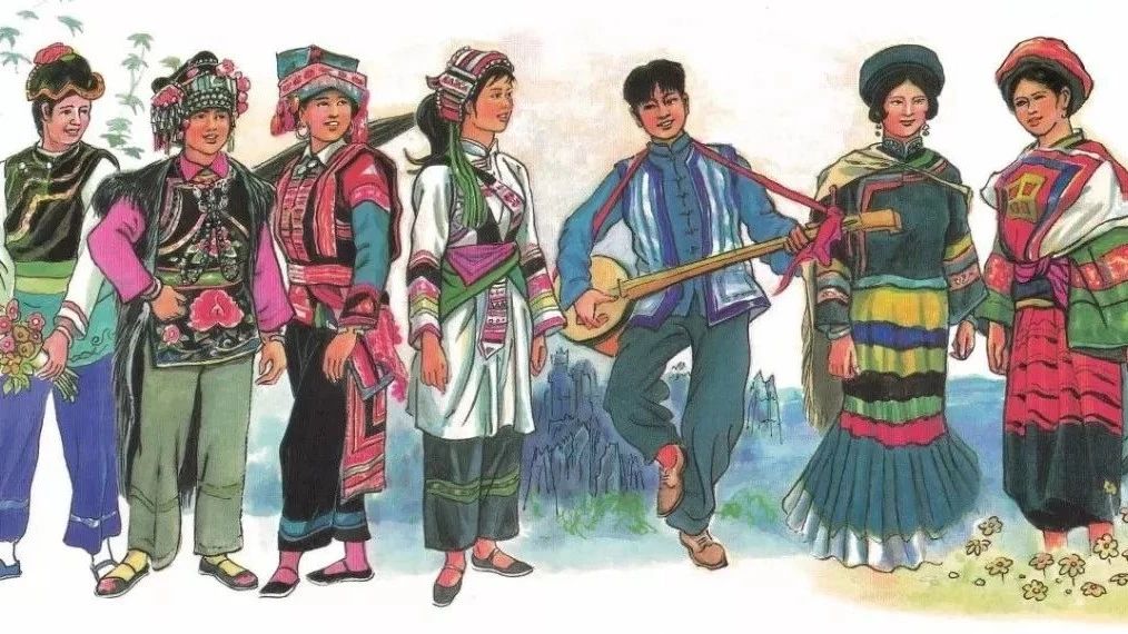 80岁老画家献宝民族赛装文化节,25个云南少数民族服饰手绘图惊艳亮相