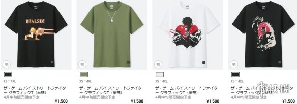 优衣库最新联动!新款《街头霸王》T恤4月15日发售!