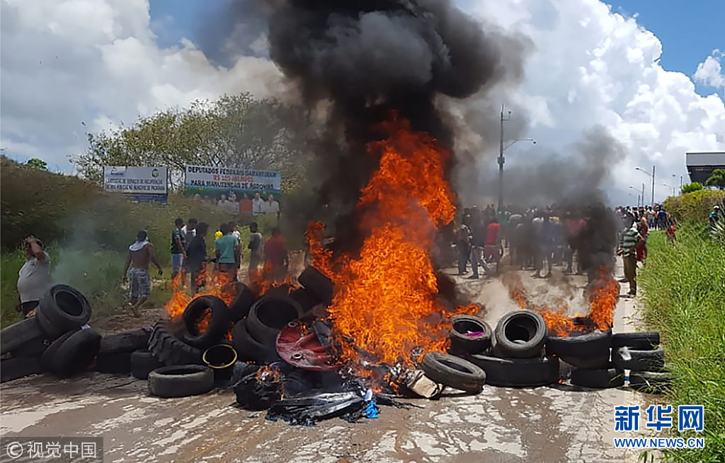 巴西边境发生当地居民与委内瑞拉难民冲突事件