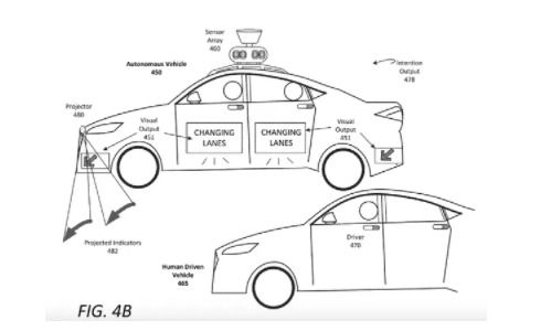 自动驾驶汽车用闪烁灯光 奇怪噪音与人“交谈”