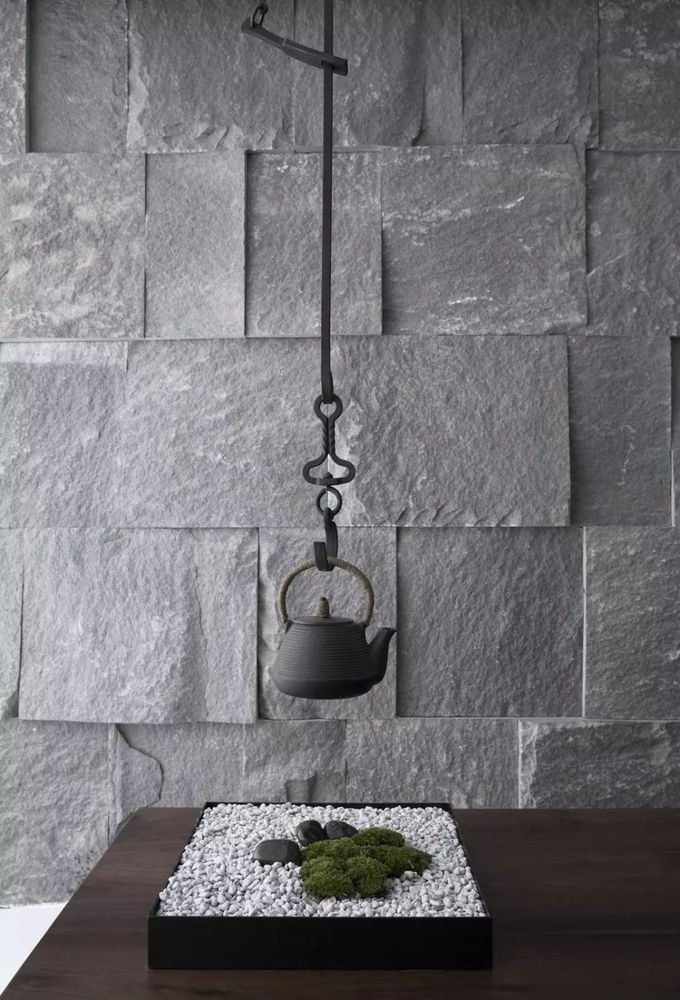 高级灰+粗犷石材,打造独具意境的艺术格调