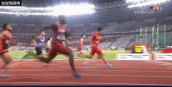 动图还原苏炳添夺冠前后,幸运小皮尺 霸气怒吼,表情变化真丰富