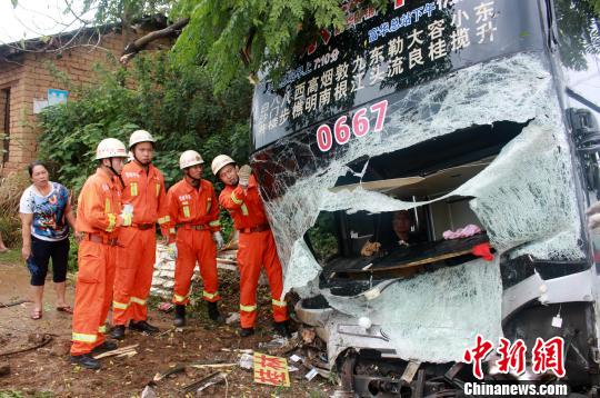 图为事故救援现场。 廖俊钦 摄