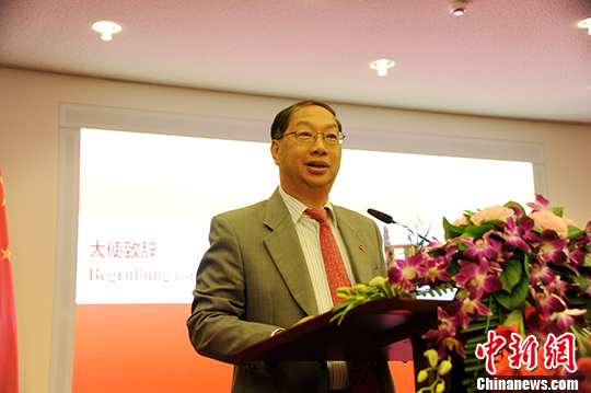 资料图:中国驻德国大使史明德。 中新社记者 彭大伟 摄