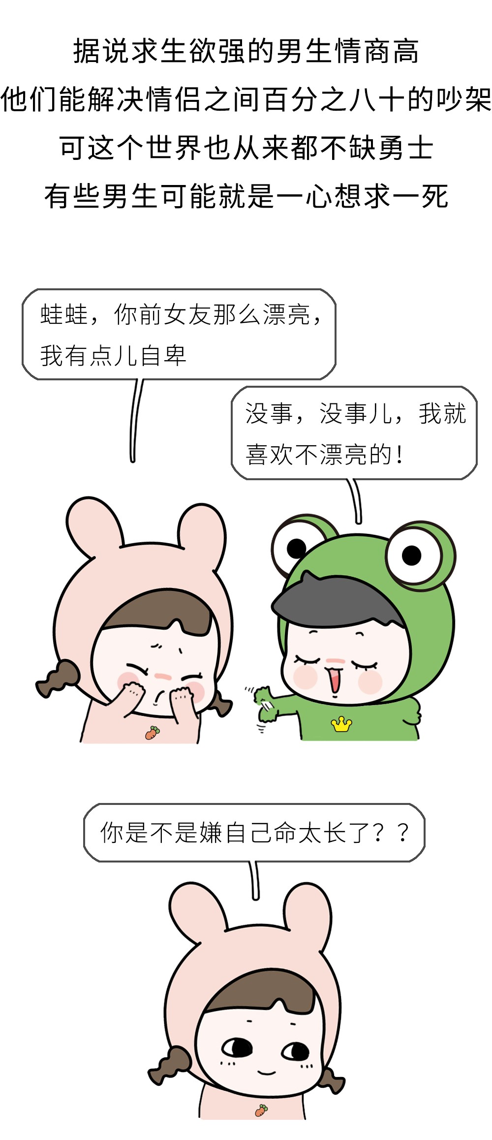 圆脸|恋爱中漫画的求生欲到底有强?哈哈哈哈头像男生漫画图片