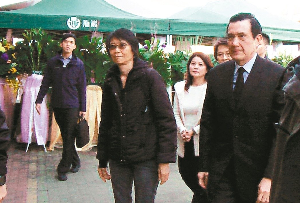 马英九与夫人周美青(图片来源:联合新闻网)