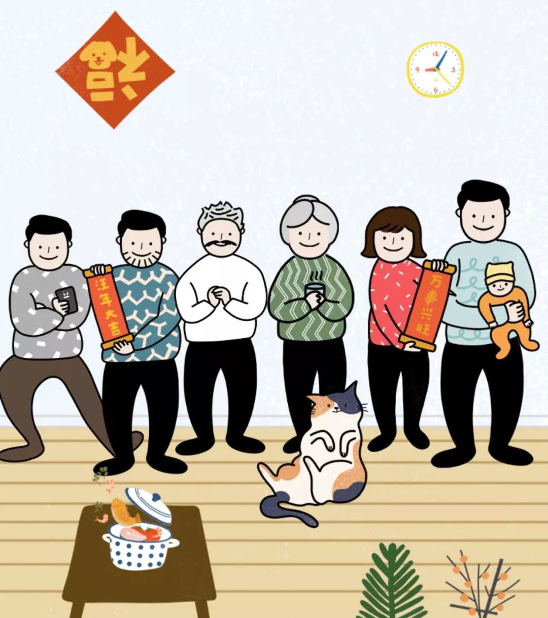 表情圈被这组有猫有狗、朋友双全的全家福刷屏儿女逗我在包吗图片