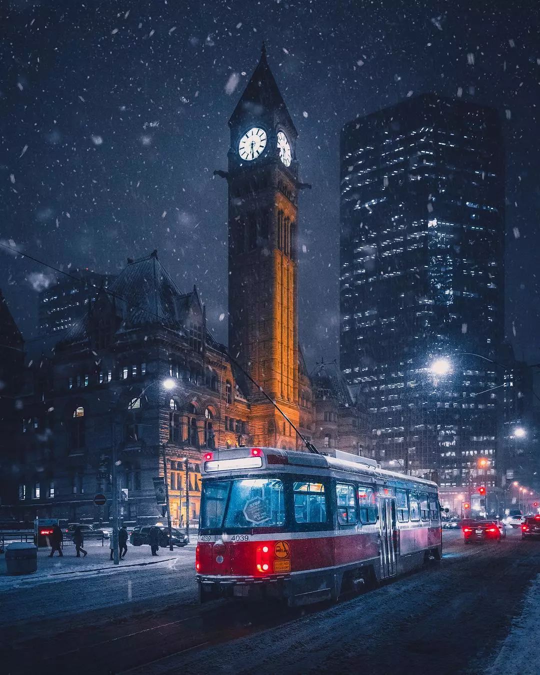 迷人的城市印象派作品—多伦多夜景摄影