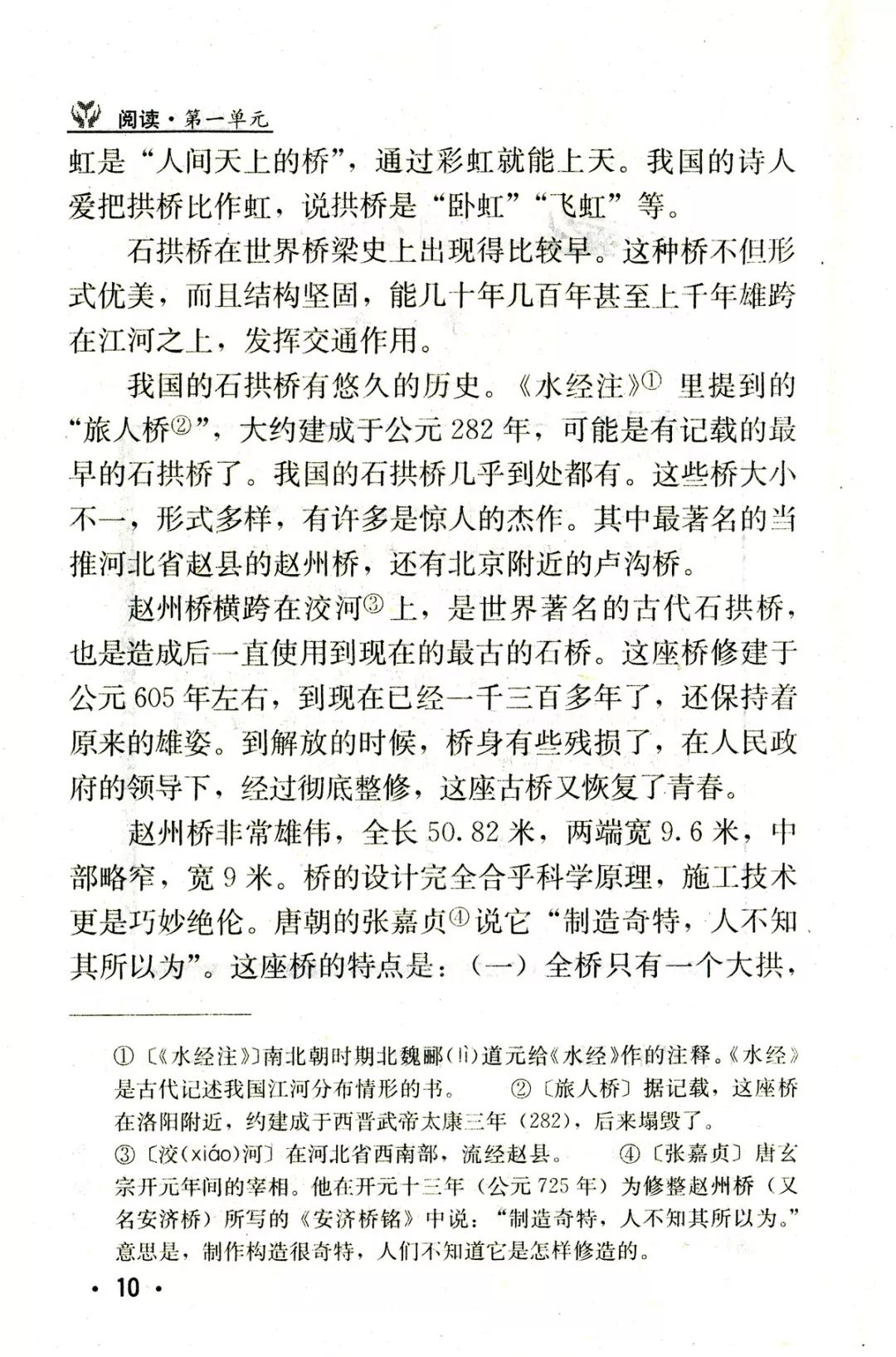 《中国石拱桥》丨那些年,我们一起读过的课文